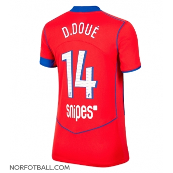 Billige Fotballdrakt Paris Saint-Germain Desire Doue #14 Replika Tredjedrakt Dame 2025-26 Kortermet